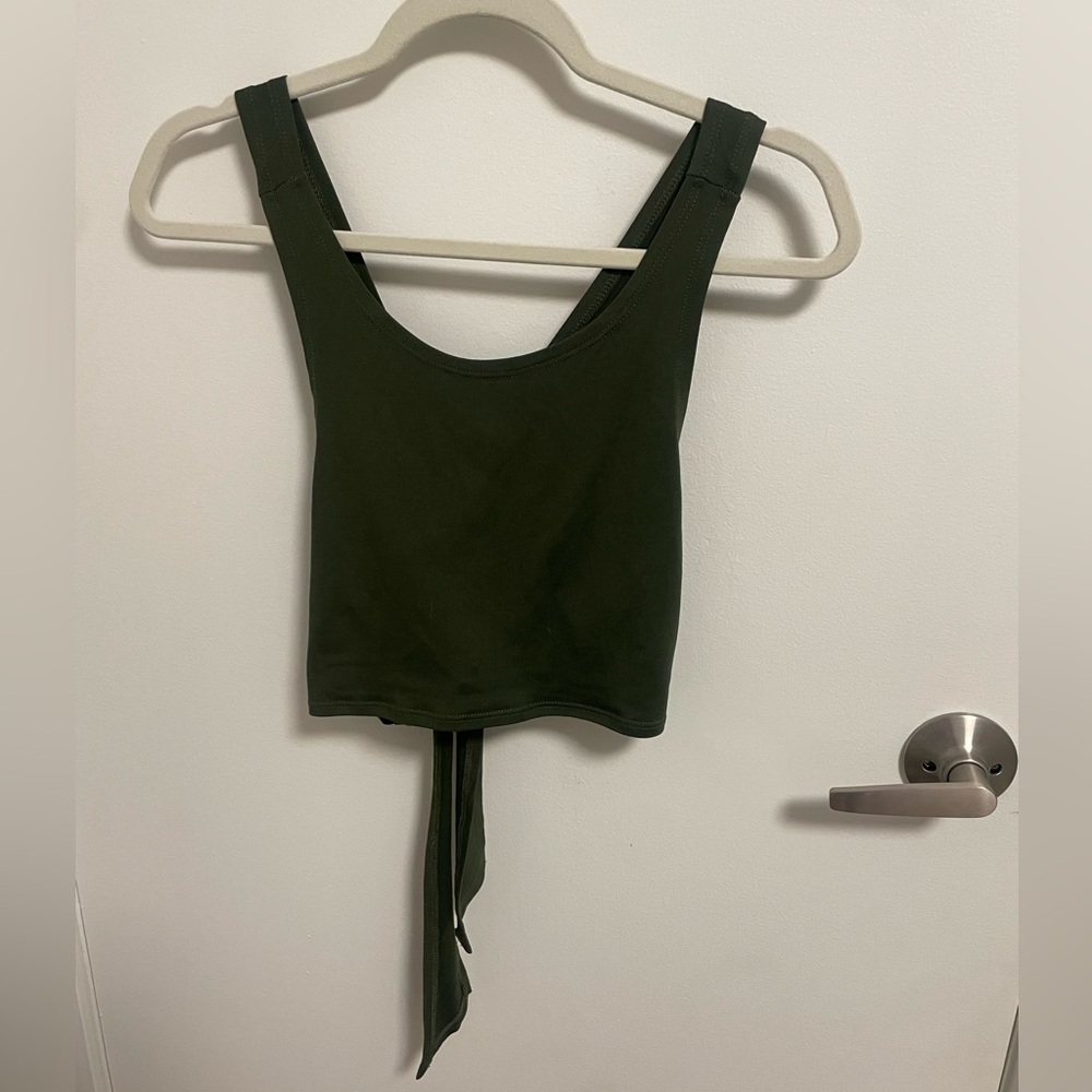 Dark Green Yoga Top